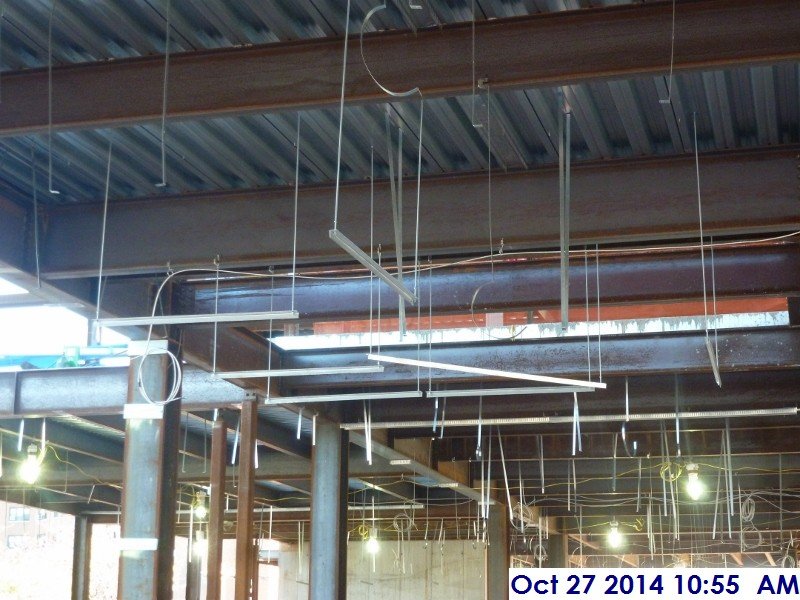Duct and pipe hangers at the 2nd floor Facing West (800x600)
